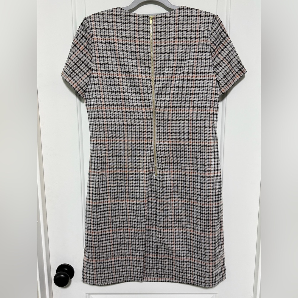 NWOT Calvin Klein Plaid Short Sleeve Dress - Picture 2 of 9